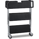 Large 3 Shelf Black Fold 'N Go® Cart