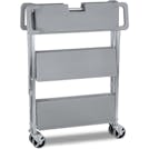 Small 3 Shelf Gray Fold 'N Go® Cart