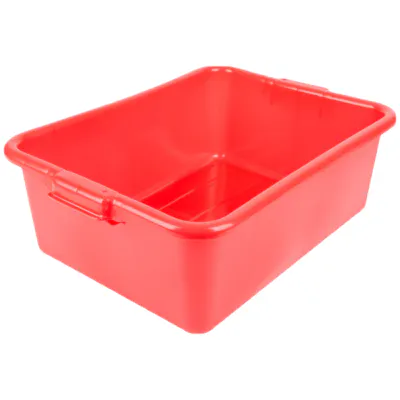 Red Polypropylene Traex® Color-Mate™ 21 Quart Food Storage Box