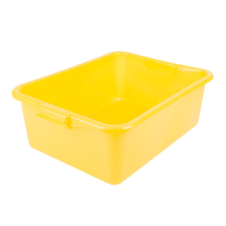 Yellow Polypropylene Traex® Color-Mate™ 21 Quart Food Storage Box