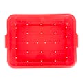 Red Polypropylene Traex® Color-Mate™ 21 Quart Food Storage Box