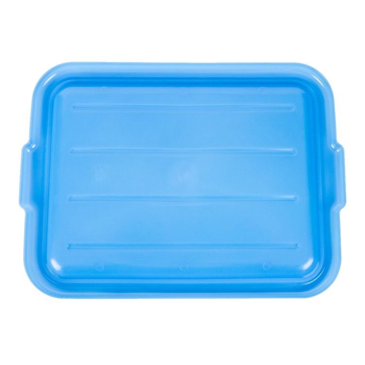 Blue Polypropylene Standard Food Storage Box Lid for Traex® Color-Mate™ Containers