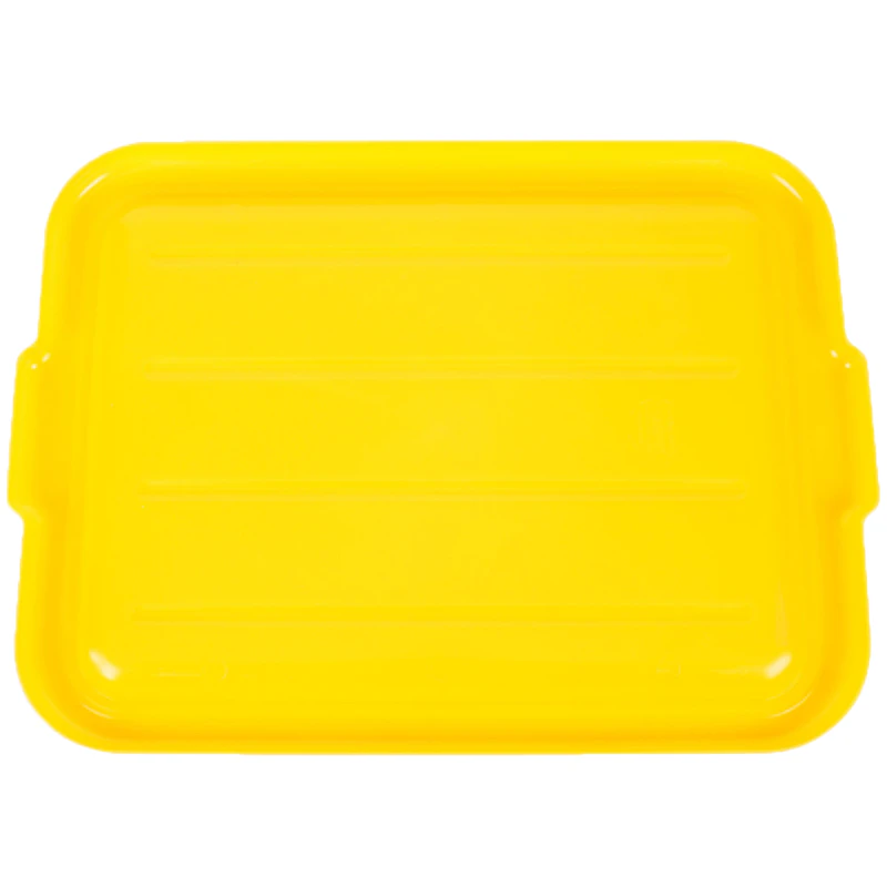 Yellow Polypropylene Standard Food Storage Box Lid for Traex® Color-Mate™ Containers