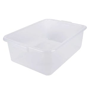 White Polypropylene Traex® Color-Mate™ 21 Quart Food Storage Box