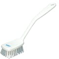 Vikan - 41956 Narrow Hand Brush with short handle 300 mm Very hard Yellow -  AAVA Color Coded Tools