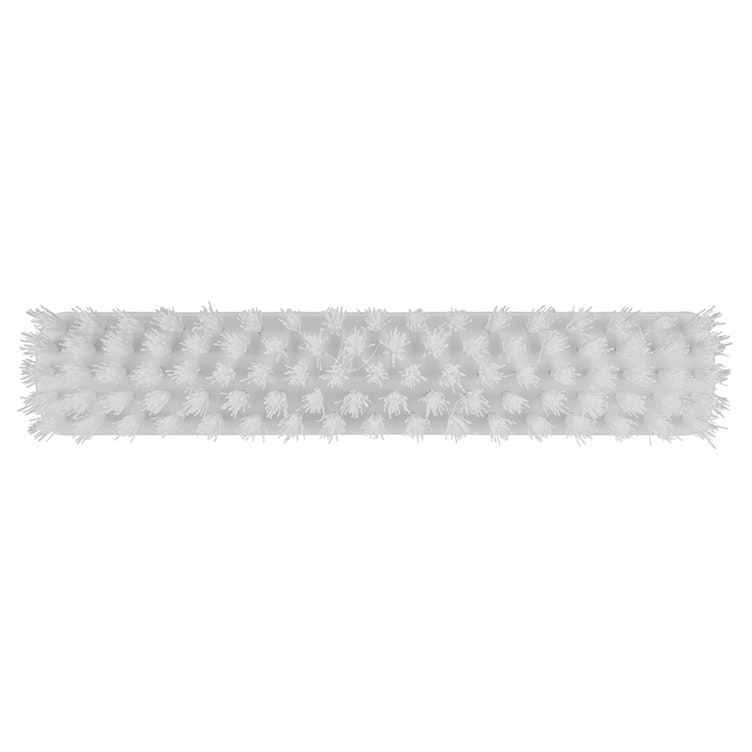 11.8" White Polypropylene Vikan® ColorCore Economy Deck/Wall Scrub Brush with Stiff Polypropylene Bristles