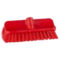 10" ColorCore Red High-Low Stiff Deck Brush