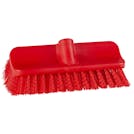 10" ColorCore Red High-Low Stiff Deck Brush