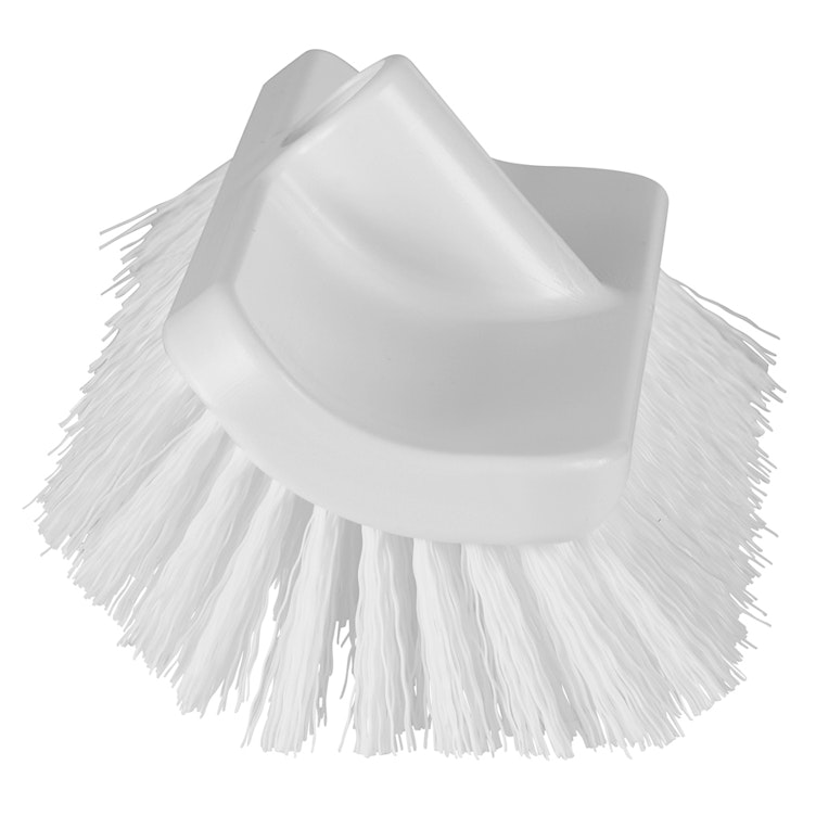 10.2" White Polypropylene Vikan® ColorCore Economy Deck Brush with Stiff Polypropylene Bristles