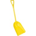 Remco® Yellow Hygienic One-Piece Polypropylene Shovel - 10.2" L x 5.9" W x 37.5" Hgt.