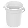 10 Gallon White Value Plus Trash Container (Lid Sold Separately)
