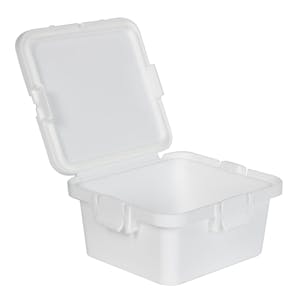 28 Dram White Polypropylene Mini Child-Resistant Container