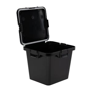 55 Dram Black Polypropylene Cube Child-Resistant Container