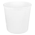 190 oz. White HDPE Container - 8.76" Dia. x 8.48" Hgt. (Lid Sold Separately)