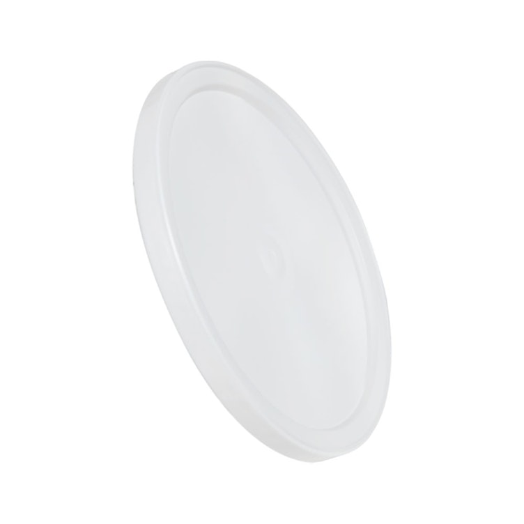 White LLDPE L410 Round Flat Lid