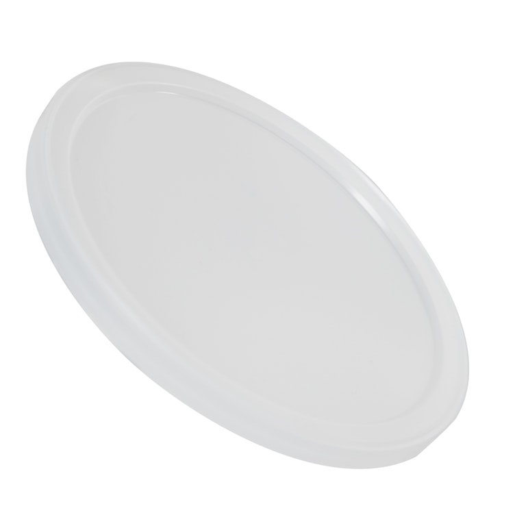 Natural LLDPE L410 Round Flat Lid