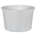16 oz. White Polypropylene Z-Line Round Container