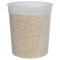 34 oz. Natural Polypropylene Z-Line Freezer Grade Round Container