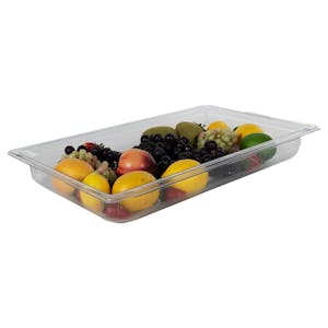 8.8 Quart Clear Polycarbonate Low Temperature Full Food Pan (Cover Sold Separately)
