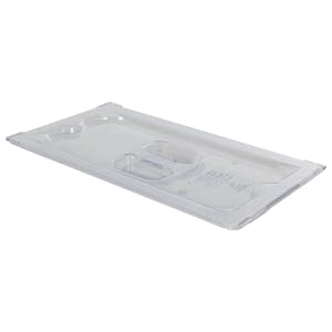 Clear 1/3 Food Pan Solid Cover with Molded Handle