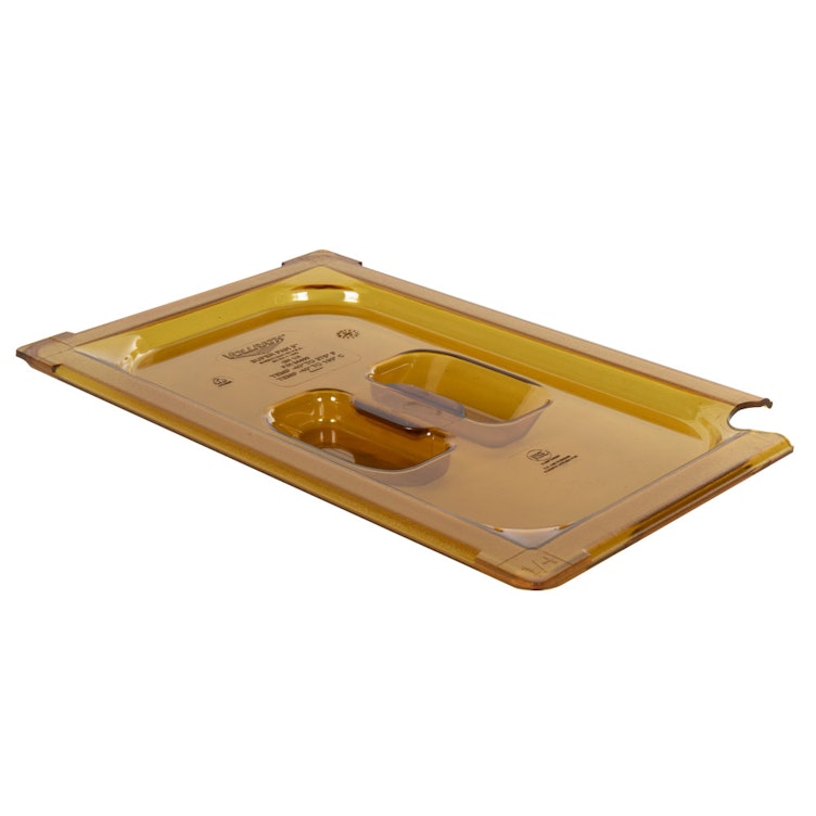 Amber 1/4 Food Pan Slot Cover for Spoon