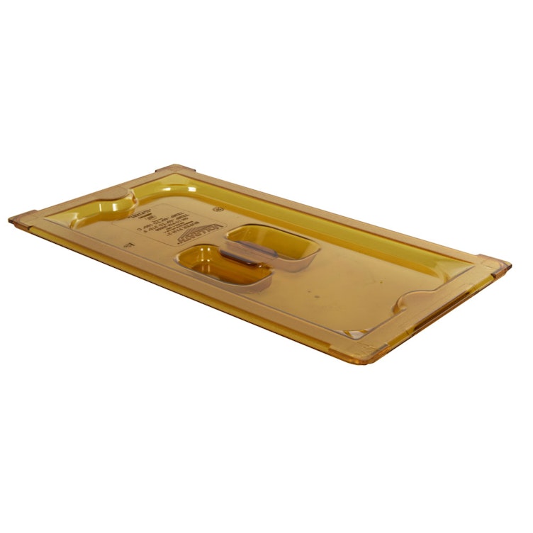 Amber 1/3 Food Pan Solid Cover with Molded Handle
