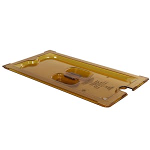 Amber 1/3 Food Pan Slot Cover for Spoon