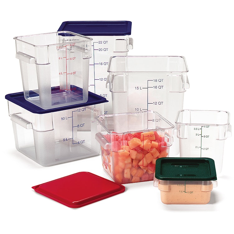 Nesting Portion Control Square Food Containers 