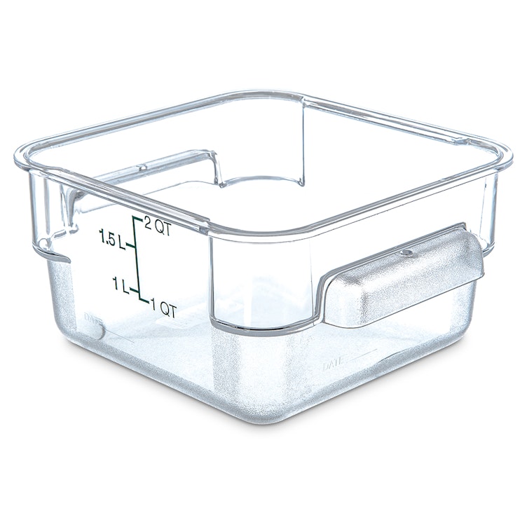 2 Quart Polycarbonate Space-Saver Storage Stor-Plus™ Container (Lid Sold Separately)