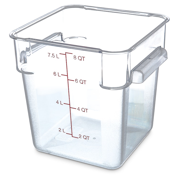 Choice Square Polycarbonate Food Storage Container (8 Qt)