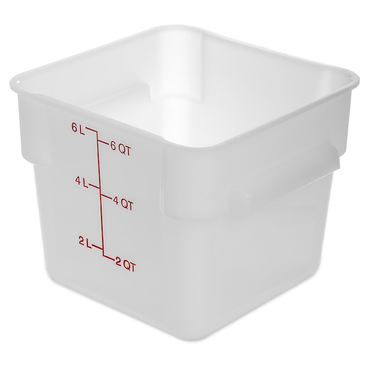 6 Quart Polyethylene Space-Saver Storage Stor-Plus™ Container (Lid Sold Separately)