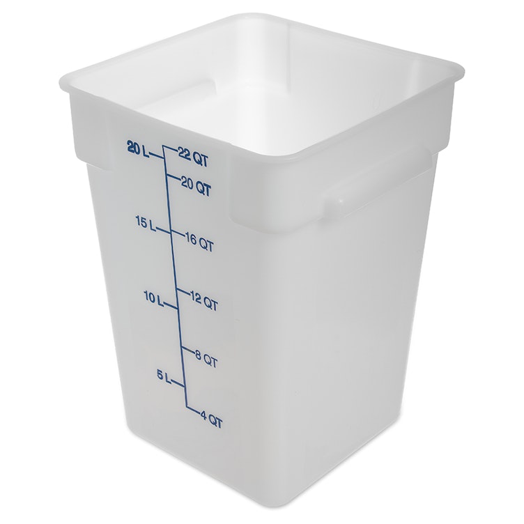 22 Quart Polyethylene Space-Saver Storage Stor-Plus™ Container (Lid Sold Separately)