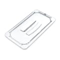 StorPlus™ PermaLabel™ 1/3 Size Clear Polycarbonate Food Pan Lid with Molded Handle