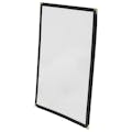 Black Single Panel Menu Cover for 8-1/2" x 11" Paper - Case of 25