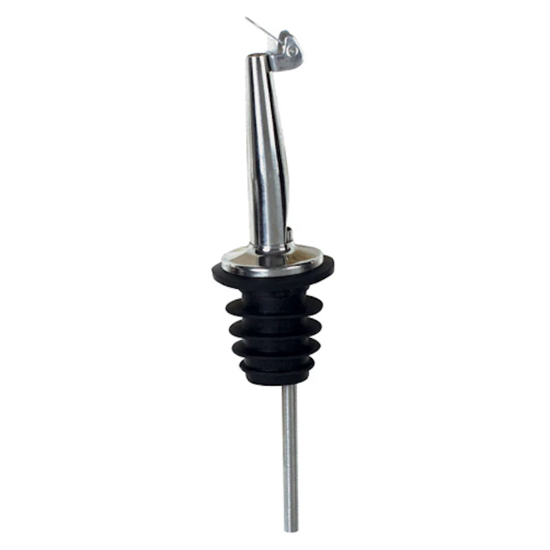 Stainless Steel Tapered Pour Spout with Hinged Cap, Medium/Fast Flow - Package of 12