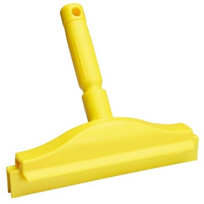Vikan® Yellow 10" Double Blade Bench Squeegee