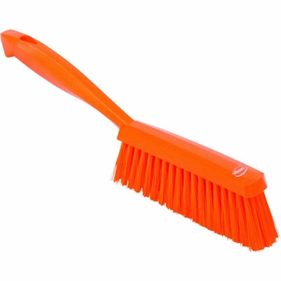 Vikan® Orange 14" Edge Bench Brush with Medium Bristles