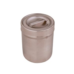 1 Quart Stainless Steel Round Dressing Jar with Lid