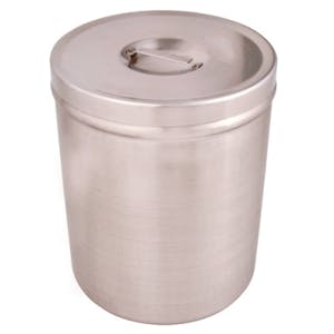 6 Quart Stainless Steel Round Dressing Jar with Lid