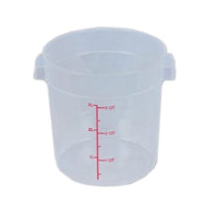 4 Quart Round Food Storage Container (Lid Sold Separately)