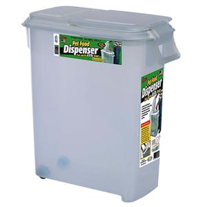 Bag-In Dispensers® 50 Quart Pet Food Dispenser with 2 Wheels & Scoop