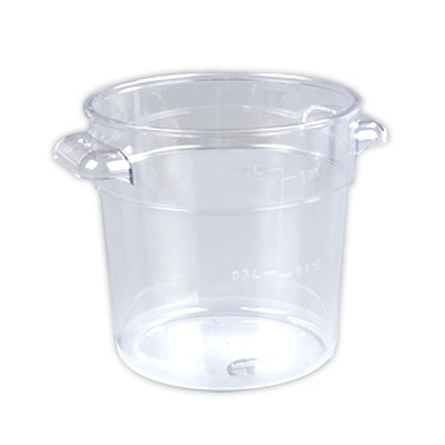 1 Quart Clear Polycarbonate StorPlus™ Round Food Storage Container (Lid Sold Separately)