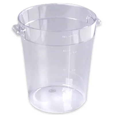 8 Quart Clear Polycarbonate StorPlus™ Round Food Storage Container (Lid Sold Separately)