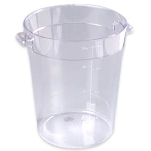 8 Quart Clear Polycarbonate StorPlus™ Round Food Storage Container (Lid Sold Separately)