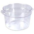 12 Quart Clear Polycarbonate StorPlus™ Round Food Storage Container (Lid Sold Separately)