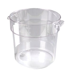 18 Quart Clear Polycarbonate StorPlus™ Round Food Storage Container (Lid Sold Separately)