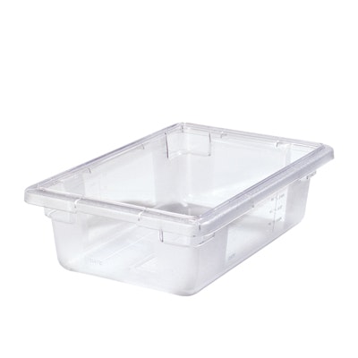 3-1/2 Gallon Clear StorPlus™ Color-Coded Food Storage Box 18" x 12" x 6" (Lids sold separately)