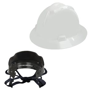 V-Gard® Full Brim White HDPE Hat with Pinlock System
