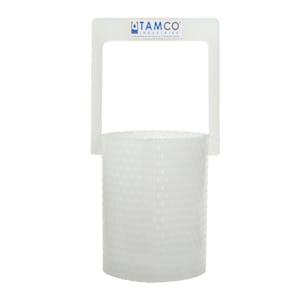 4" Dia. x 5" Hgt. Tamco® Round Polypropylene Dipping Basket with 1/8" Perforation