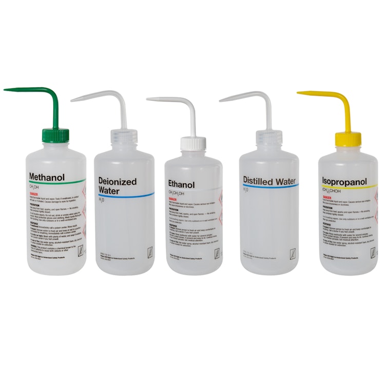 Thermo Scientific™ Nalgene™ Right-to-Understand Safety Wash Bottles with GHS Labeling